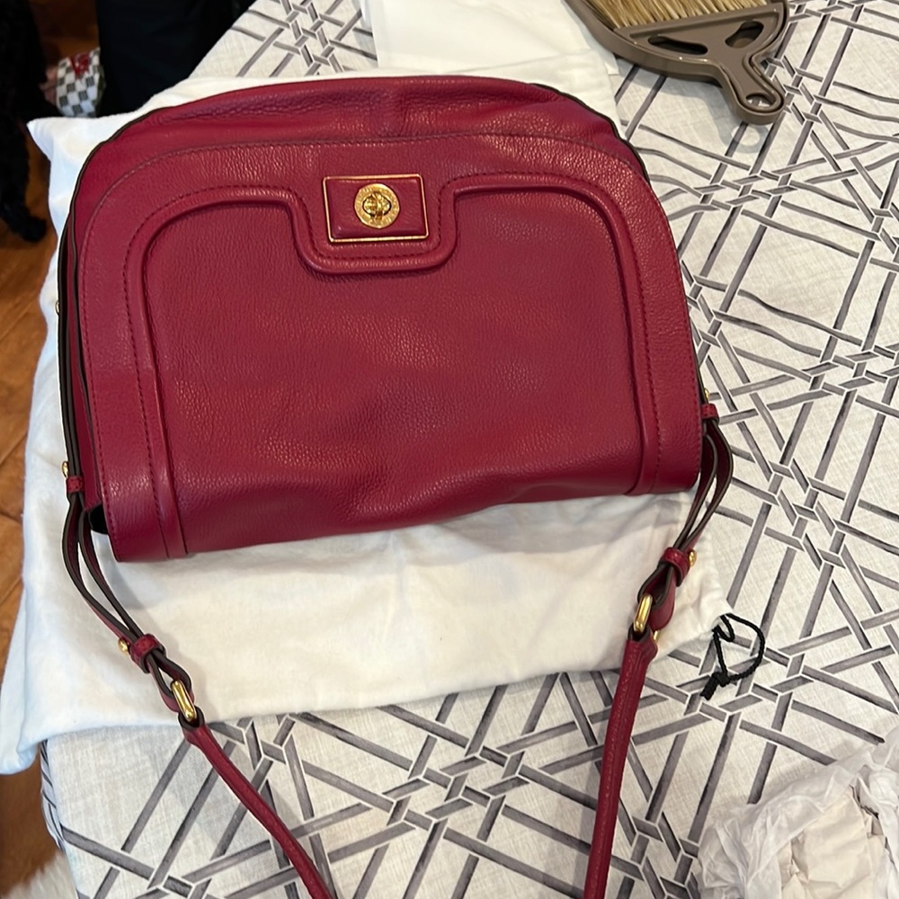 Marc by Marc jacobs Red leather hobo with gold hardware